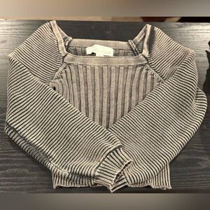 Vintage Havana Gray Ribbed Sweater